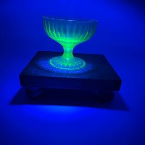 Luminous Neon Green‎ Glass Art Bowl